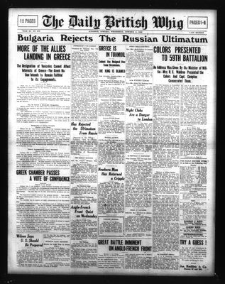 Daily British Whig (1850), 6 Oct 1915