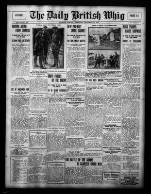 Daily British Whig (1850), 13 Sep 1916