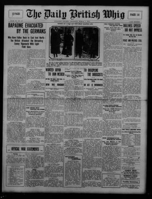 Daily British Whig (1850), 1 Mar 1917