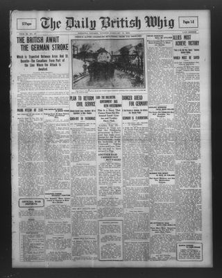 Daily British Whig (1850), 19 Feb 1918