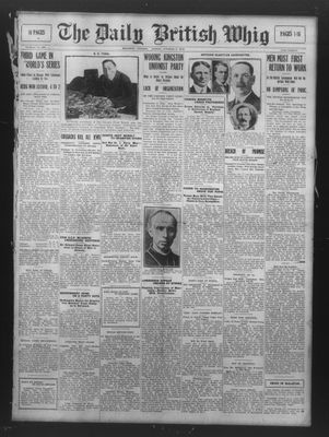 Daily British Whig (1850), 3 Oct 1919