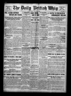 Daily British Whig (1850), 21 Jun 1920