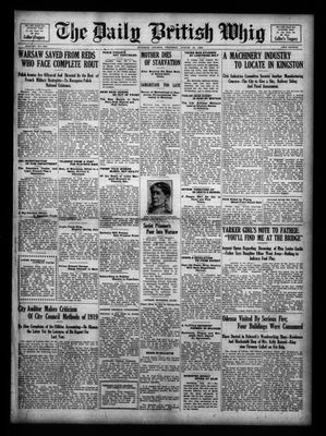 Daily British Whig (1850), 19 Aug 1920