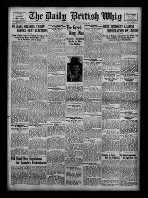 Daily British Whig (1850), 26 Oct 1920