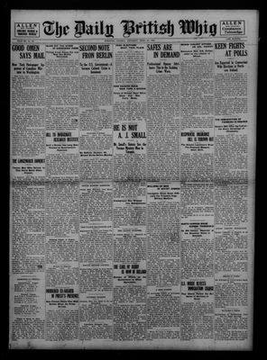 Daily British Whig (1850), 23 Apr 1921