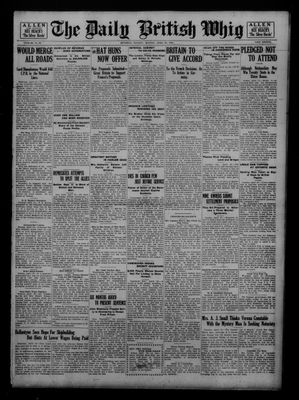 Daily British Whig (1850), 25 Apr 1921