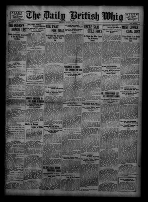 Daily British Whig (1850), 9 May 1921