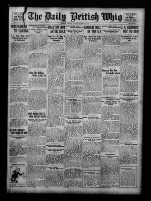 Daily British Whig (1850), 15 Oct 1921