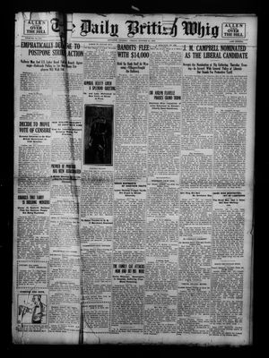 Daily British Whig (1850), 21 Oct 1921