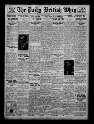 Daily British Whig (1850), 22 Oct 1921