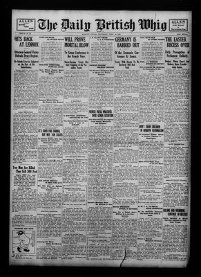 Daily British Whig (1850), 19 Apr 1922