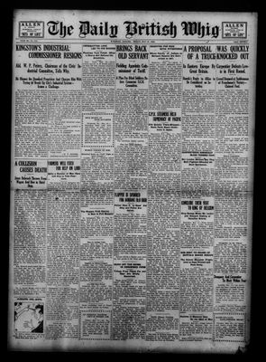 Daily British Whig (1850), 12 May 1922