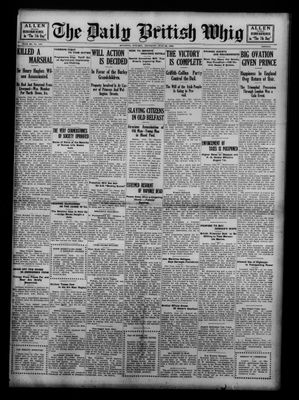 Daily British Whig (1850), 22 Jun 1922