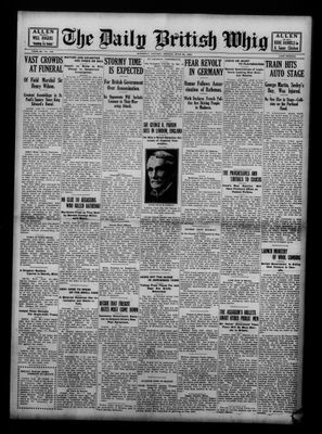 Daily British Whig (1850), 26 Jun 1922