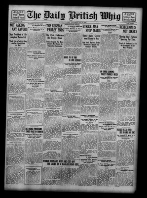 Daily British Whig (1850), 12 Jul 1922