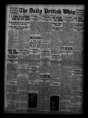 Daily British Whig (1850), 9 Sep 1922