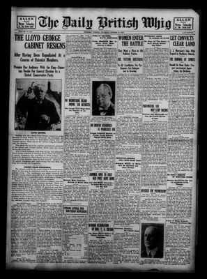 Daily British Whig (1850), 19 Oct 1922