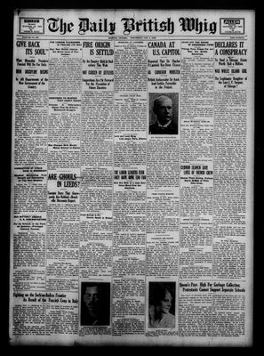 Daily British Whig (1850), 1 Nov 1922