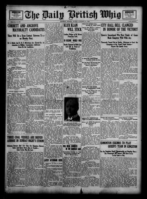 Daily British Whig (1850), 27 Nov 1922