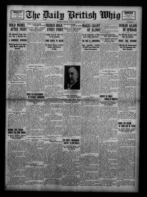 Daily British Whig (1850), 16 Jan 1923