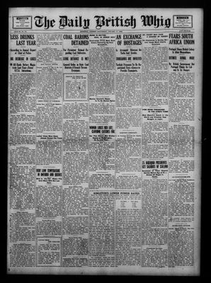 Daily British Whig (1850), 17 Jan 1923