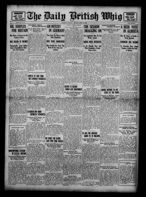 Daily British Whig (1850), 2 Apr 1923