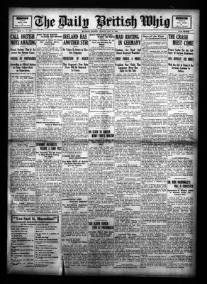 Daily British Whig (1850), 13 Aug 1923