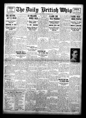 Daily British Whig (1850), 20 Sep 1923