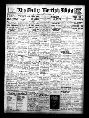 Daily British Whig (1850), 19 Nov 1923