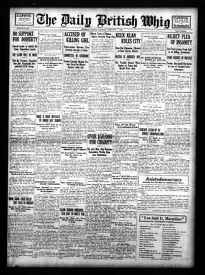 Daily British Whig (1850), 9 Feb 1924