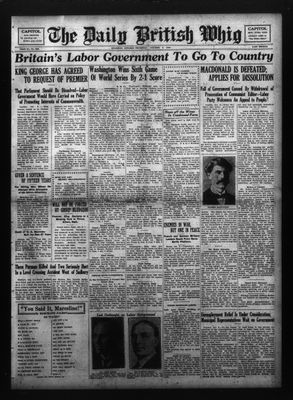 Daily British Whig (1850), 9 Oct 1924