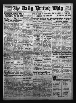 Daily British Whig (1850), 4 Nov 1924