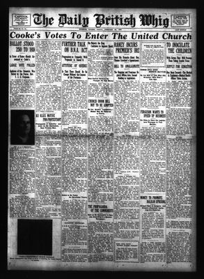 Daily British Whig (1850), 20 Feb 1925