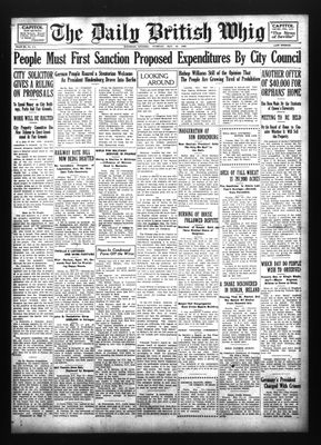 Daily British Whig (1850), 12 May 1925