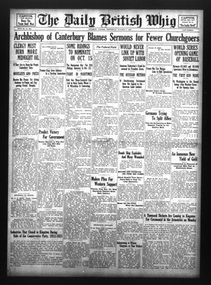 Daily British Whig (1850), 7 Oct 1925