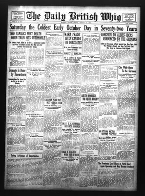 Daily British Whig (1850), 12 Oct 1925