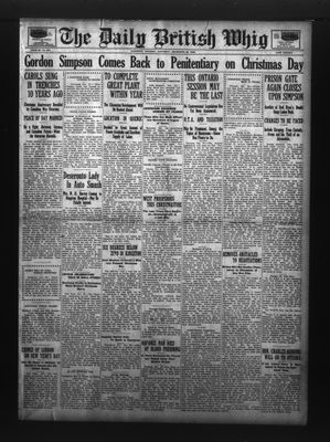 Daily British Whig (1850), 26 Dec 1925