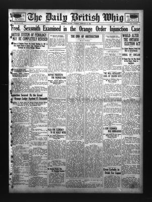 Daily British Whig (1850), 20 Feb 1926