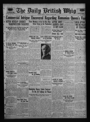 Daily British Whig (1850), 16 Oct 1926