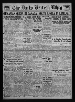 Daily British Whig (1850), 26 Oct 1926