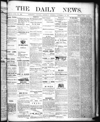 Kingston News (1868), 20 Sep 1873