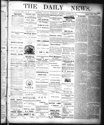 Kingston News (1868), 22 Oct 1873