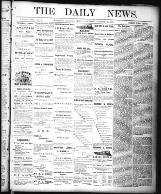 Kingston News (1868), 27 Oct 1873