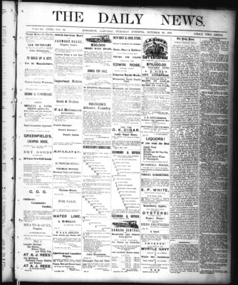 Kingston News (1868), 28 Oct 1873