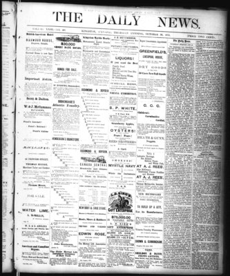 Kingston News (1868), 30 Oct 1873