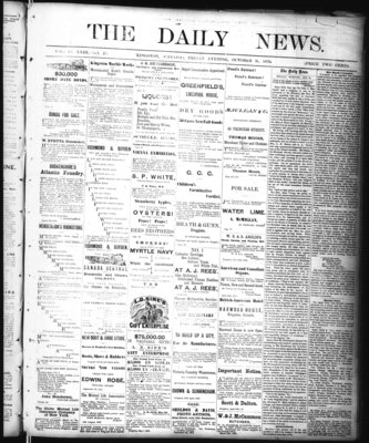 Kingston News (1868), 31 Oct 1873