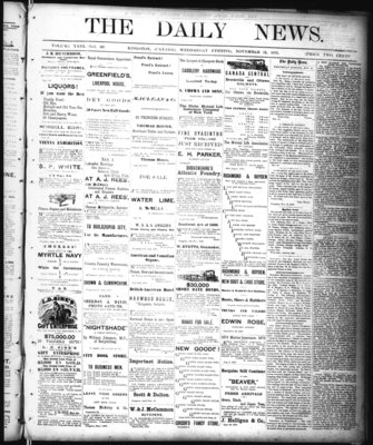 Kingston News (1868), 12 Nov 1873