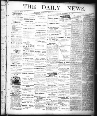 Kingston News (1868), 13 Nov 1873