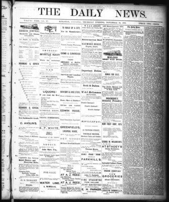 Kingston News (1868), 20 Nov 1873