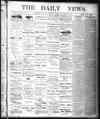 Kingston News (1868), 21 Nov 1873